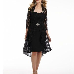 Ideas by Barbara Gown Style# 5825 NAVY BLUE Size M NWT
